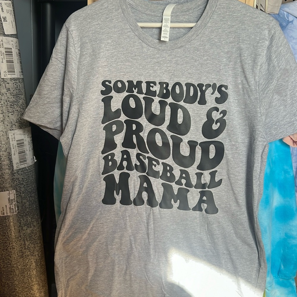Baseball mama tshirt